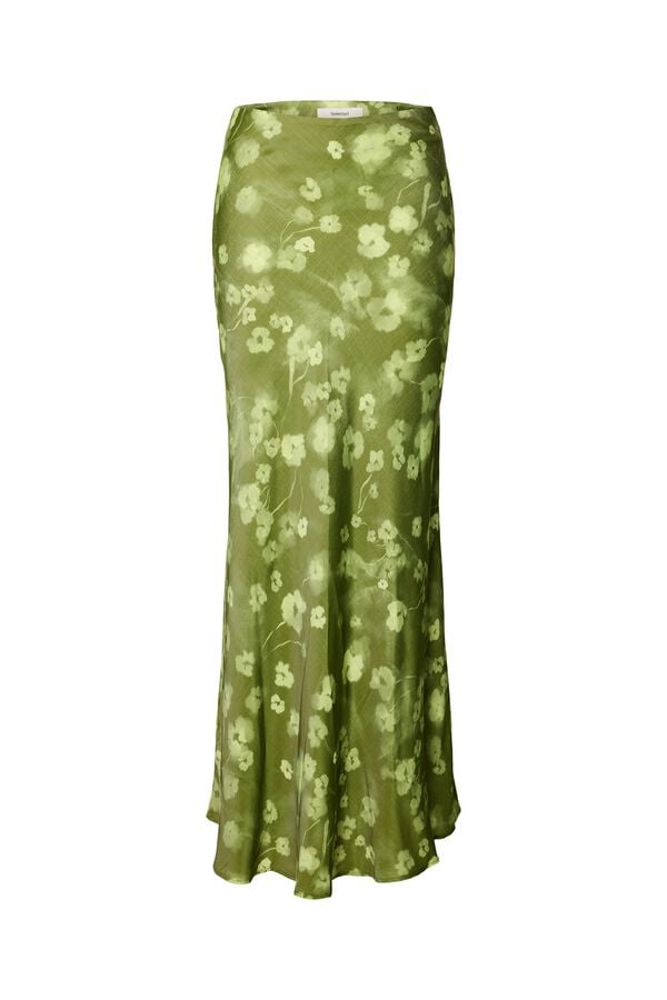 Selected Saia comprida estampada Verde
