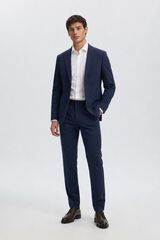 Selected Cal&ccedil;a formal Slim Fit Azul