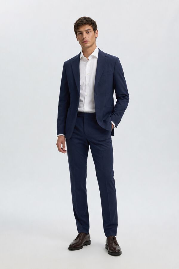Selected Cal&ccedil;a formal Slim Fit Azul