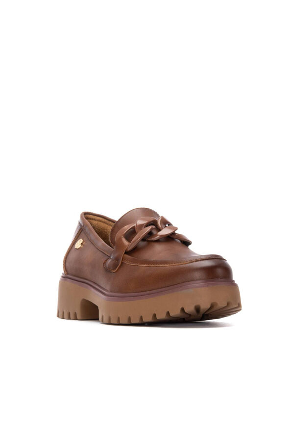 XTI Mocasín de mujer Camel