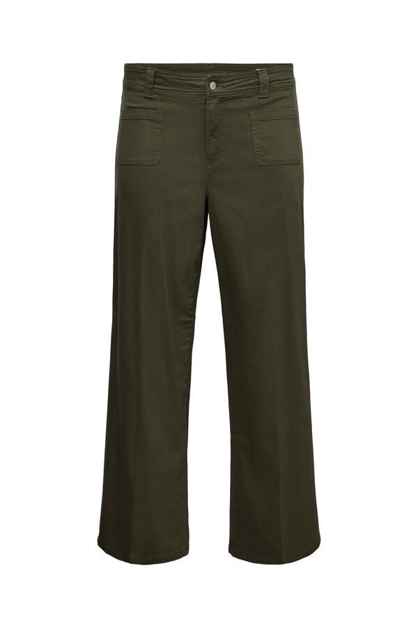 Vero Moda Curve Cal&ccedil;a com bolsos frontais Verde