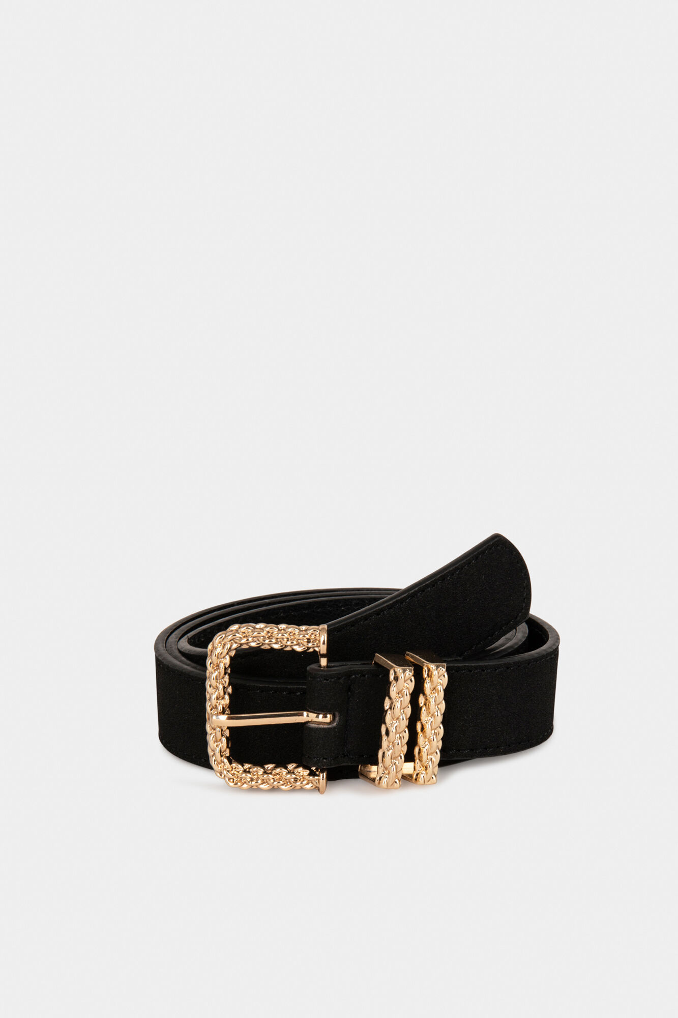 Double loop belt clearance
