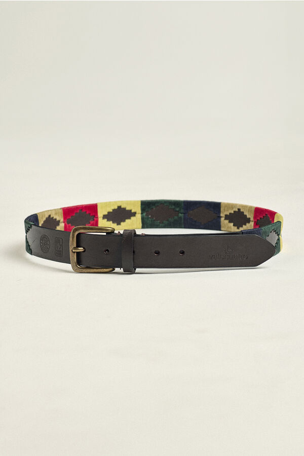 Valecuatro Cinto de pele Valecuatro modelo Soy&oacute;n Amarelo