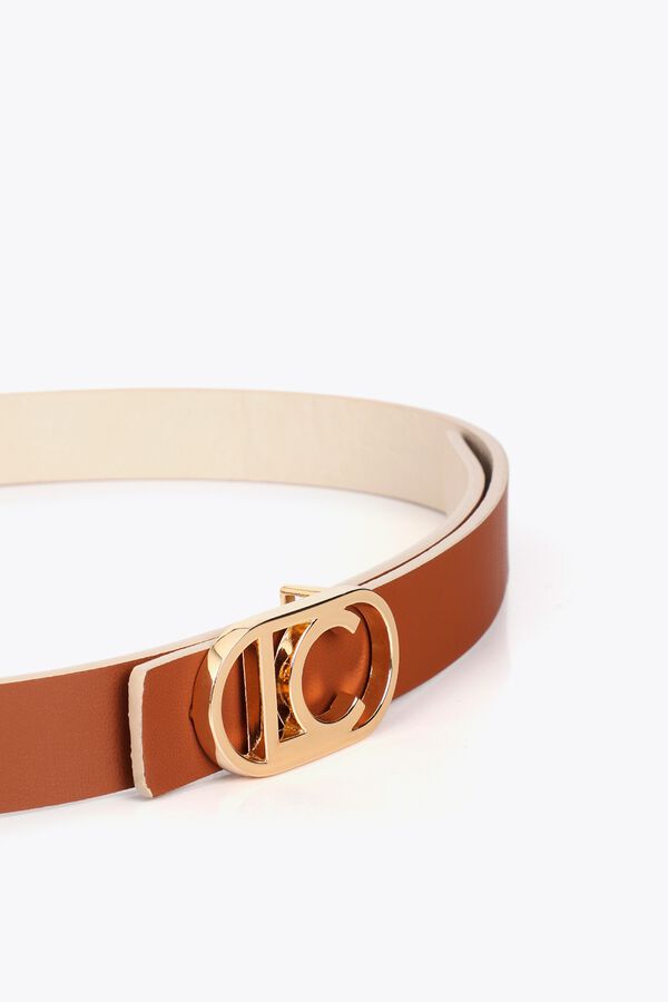 Lola Casademunt Reversible thin belt Camel