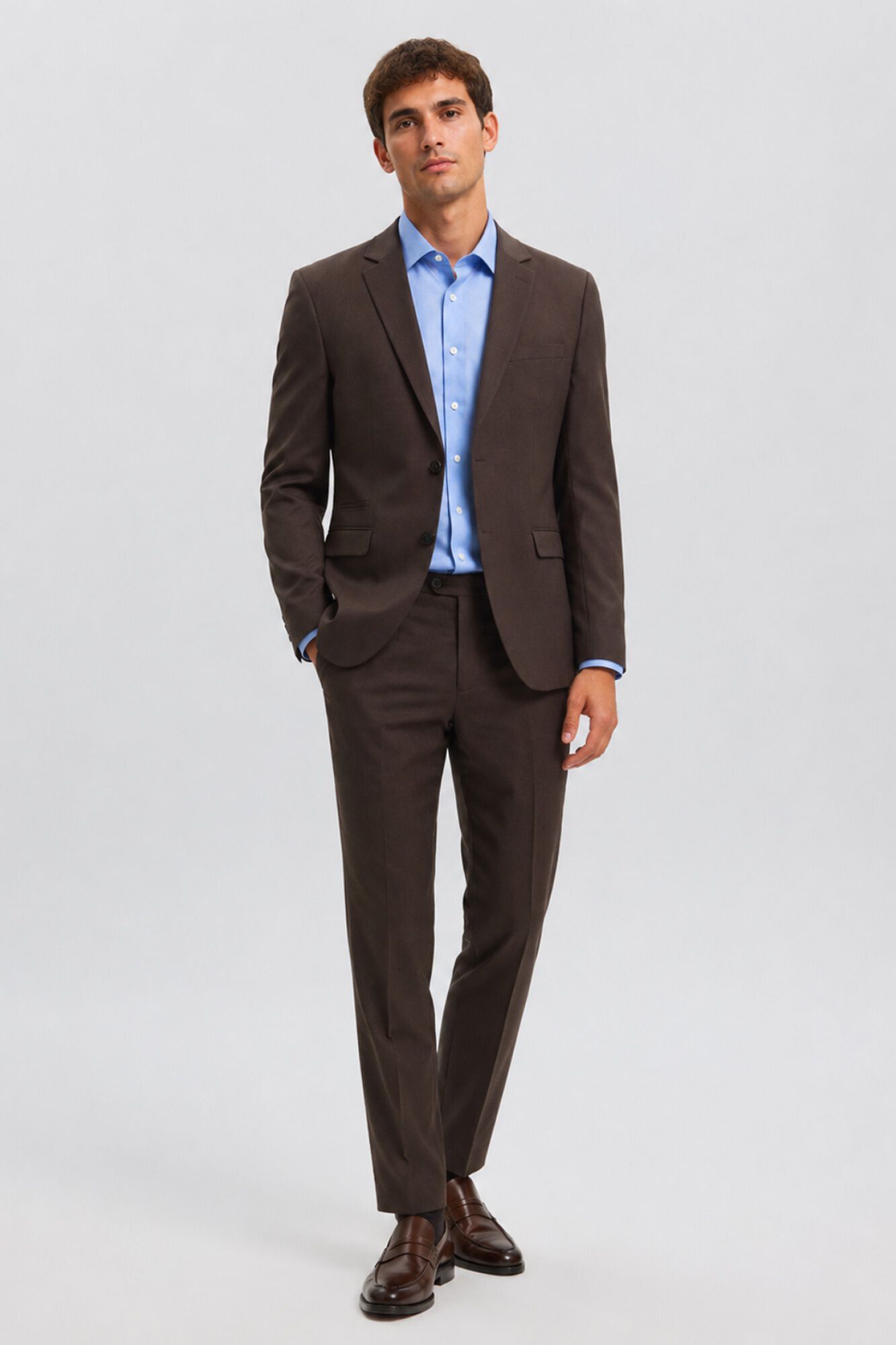 Selected Cal&ccedil;as de fato Slim Fit