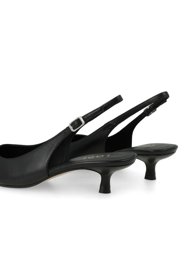 Lodi Sapatos de salto destalonados em pele Preto