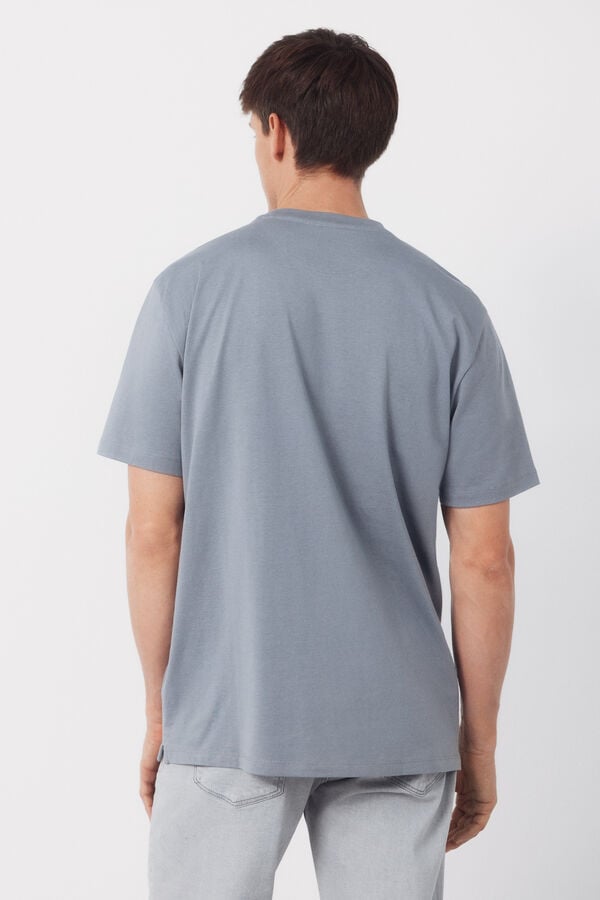 Cortefiel Camisola básica com bolso Cinzento