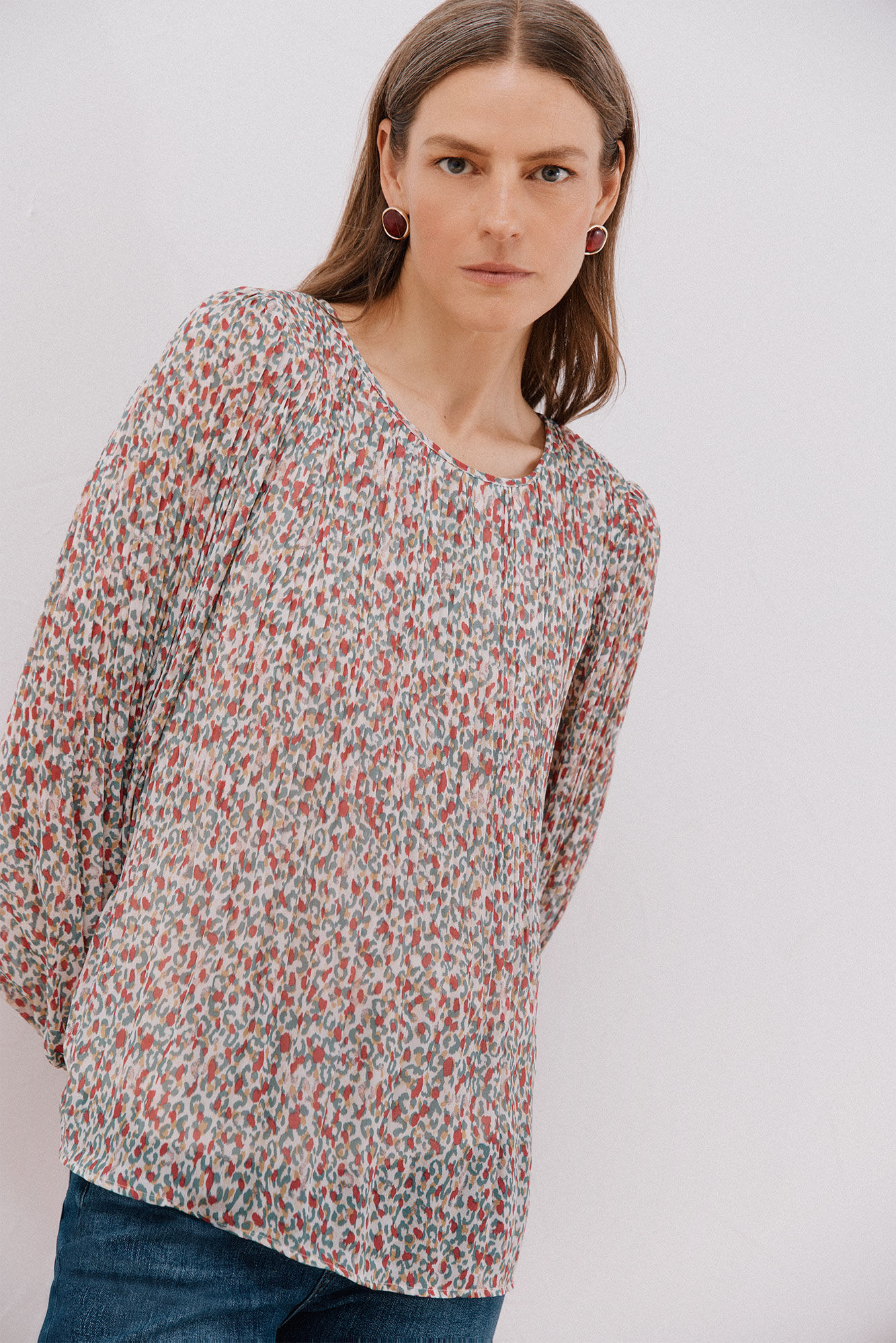 Cortefiel Pleated blouse