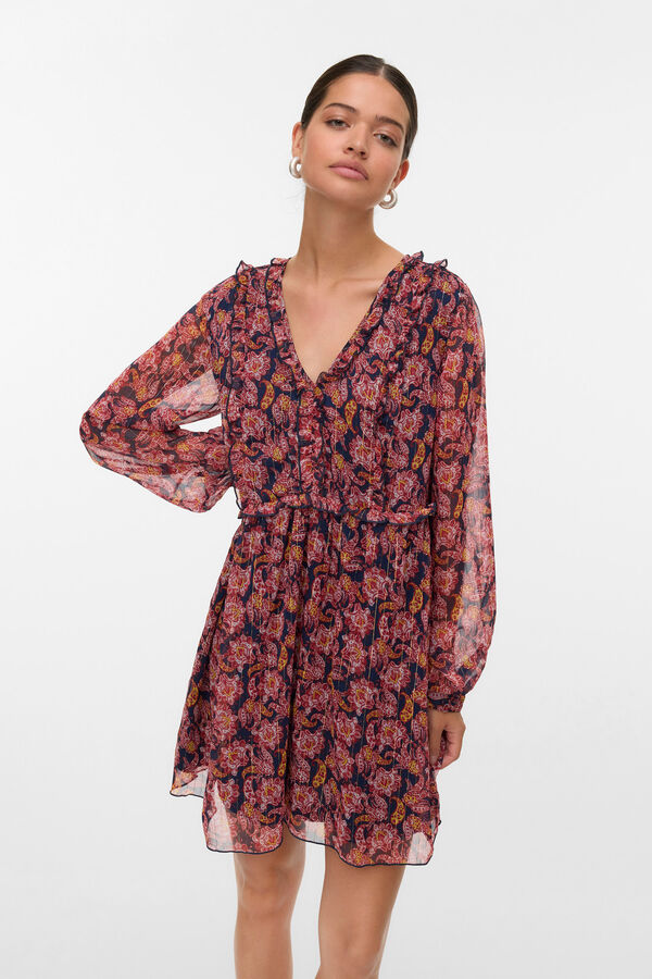 Vero Moda Vestido curto de chiffon  Azul