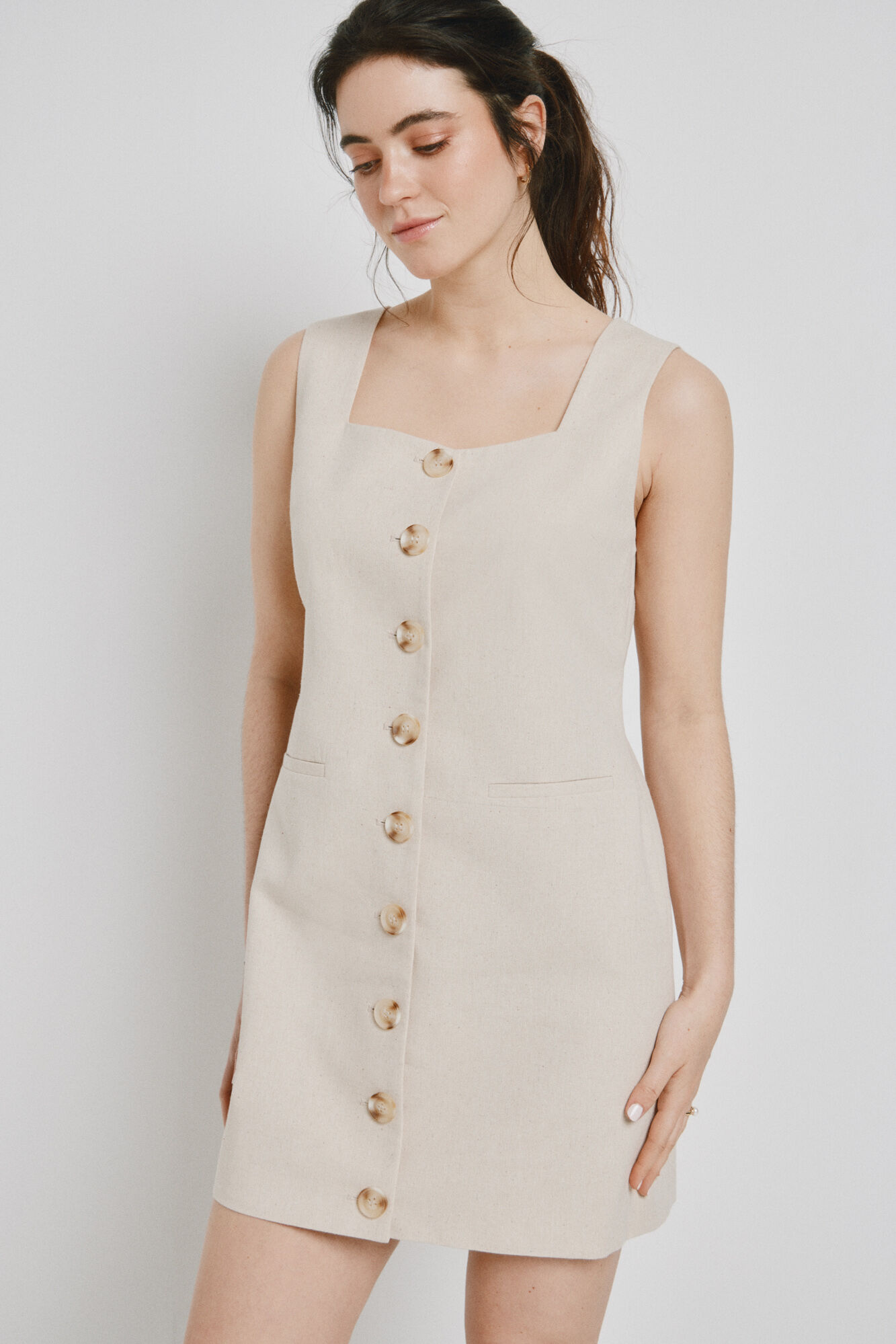 Vero Moda Vestido curto em algod&atilde;o