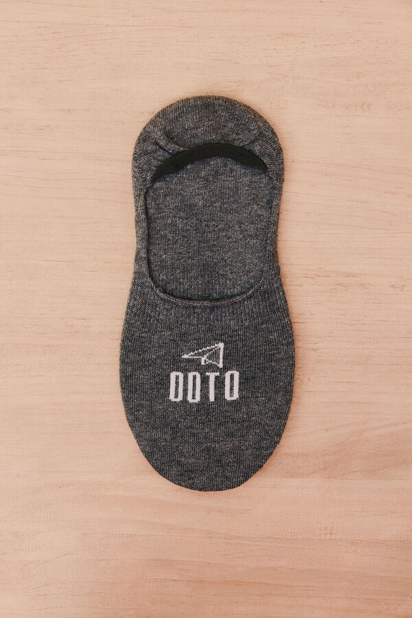 OOTO Meia invis&iacute;vel Cinzento