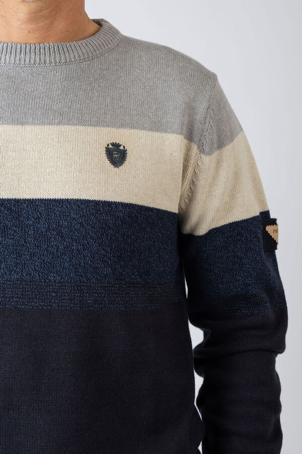 Privata Camisola de gola redonda Azul