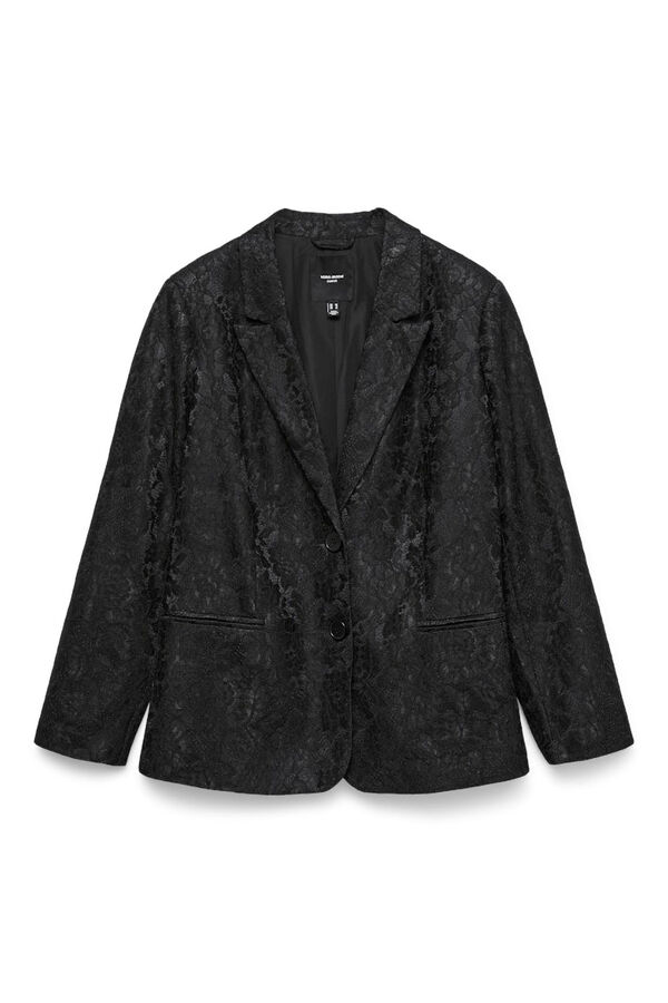 Vero Moda Curve Blazer de renda plus size Preto