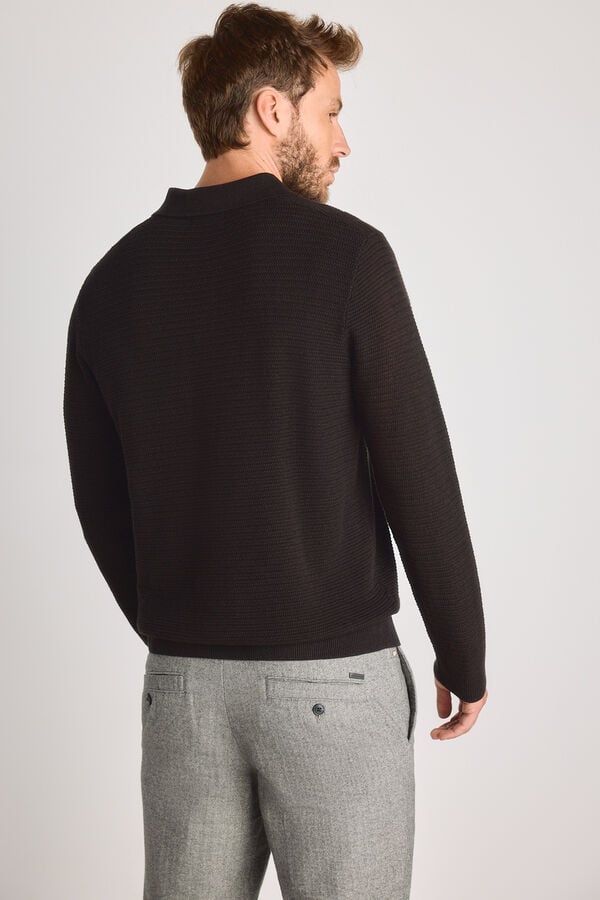 Jack & Jones Polo regular 100% algod&atilde;o Castanho