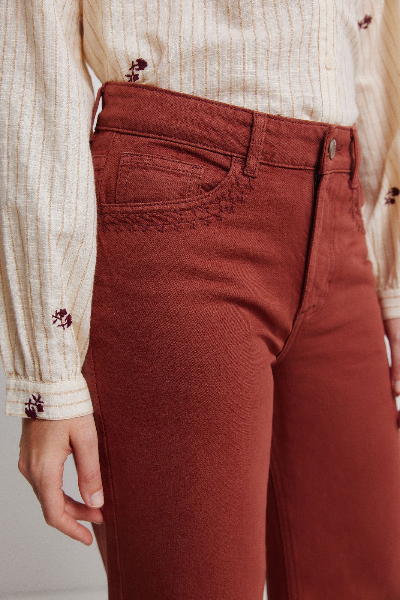 Vila Cal&ccedil;as jeans wide leg