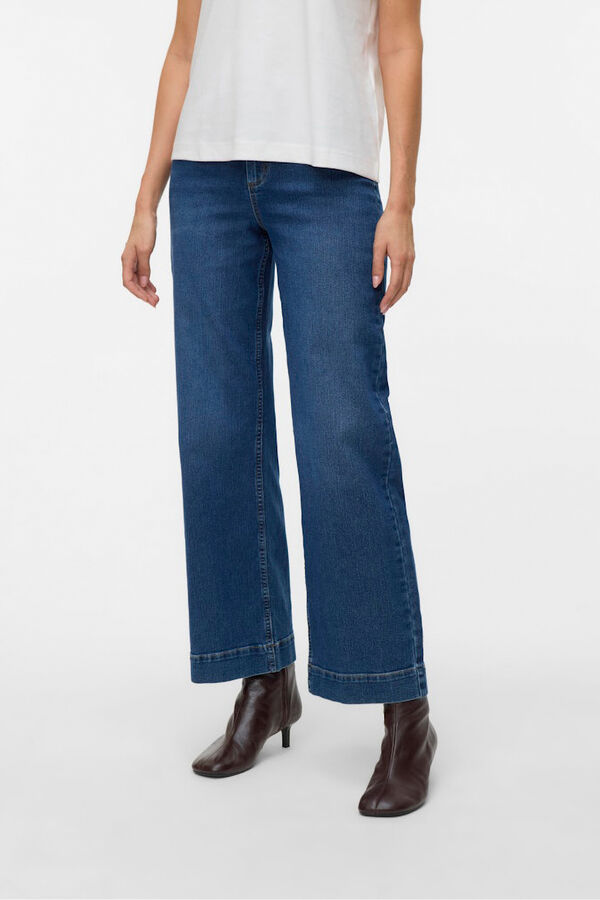 Vero Moda Calça calça de perna larga Azul