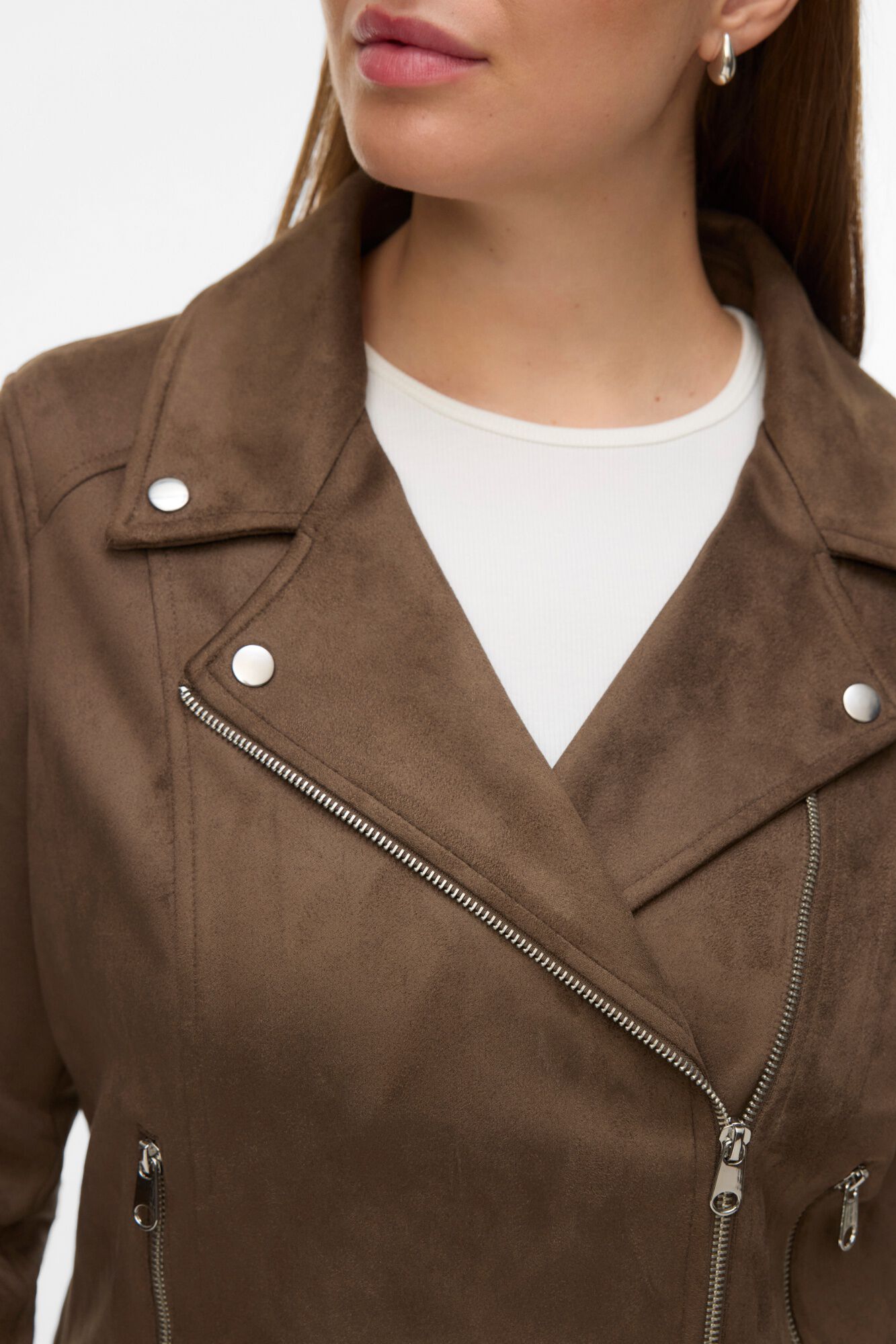 Vero Moda Curve Blus&atilde;o efeito pele tamanho grande