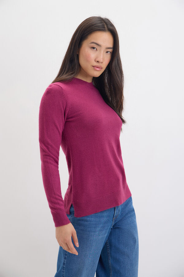 Cortefiel Soft feel jumper Purple