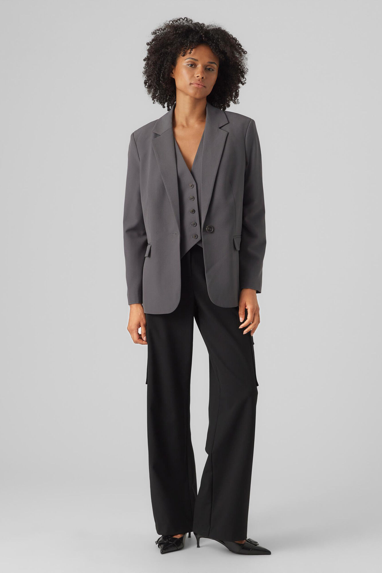 Straight cut blazer online
