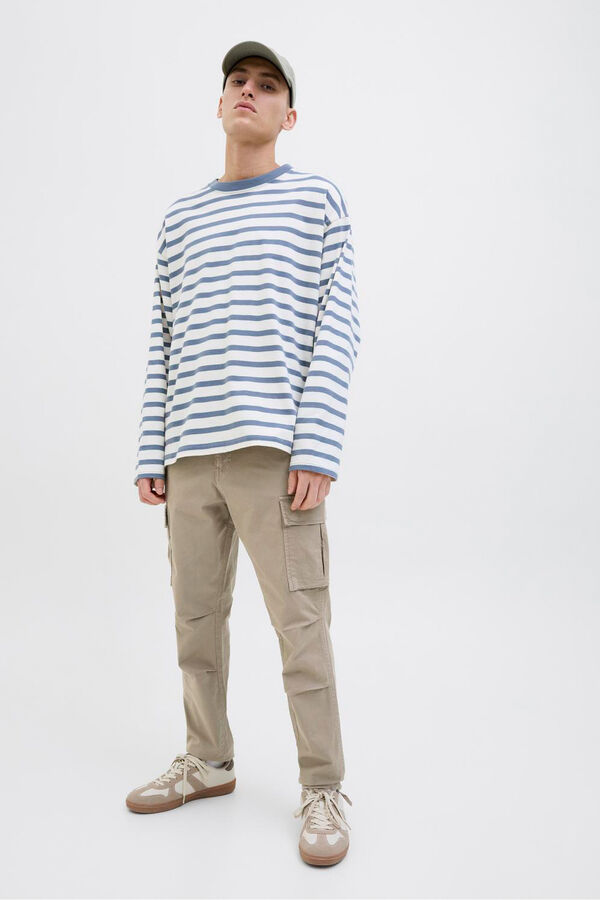 Jack & Jones Calça cargo de regular fit Cinzento