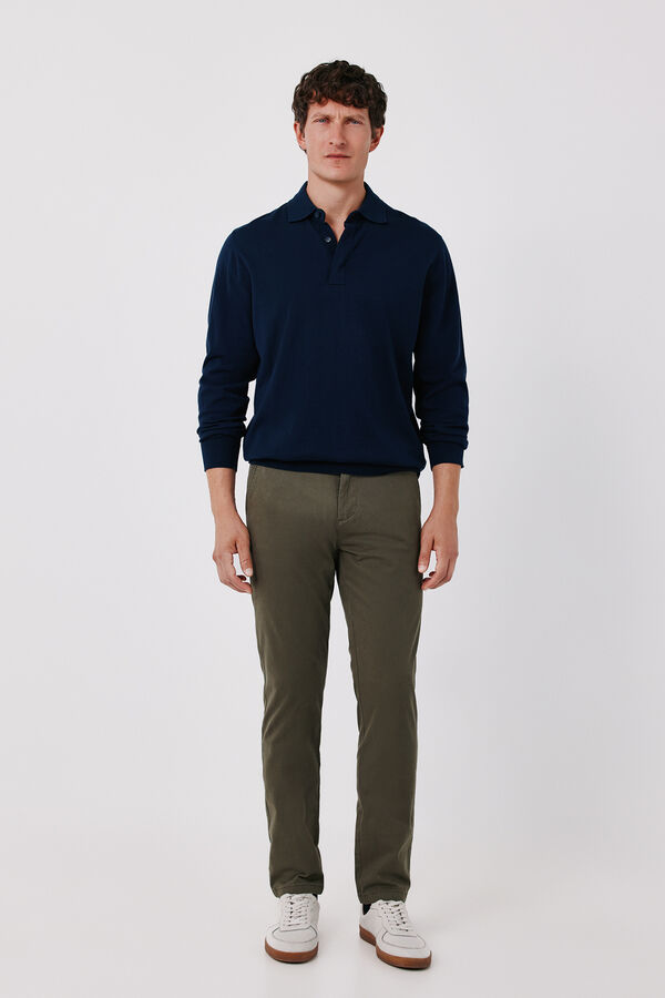 Cortefiel Cal&ccedil;as chino b&aacute;sicas slim Verde