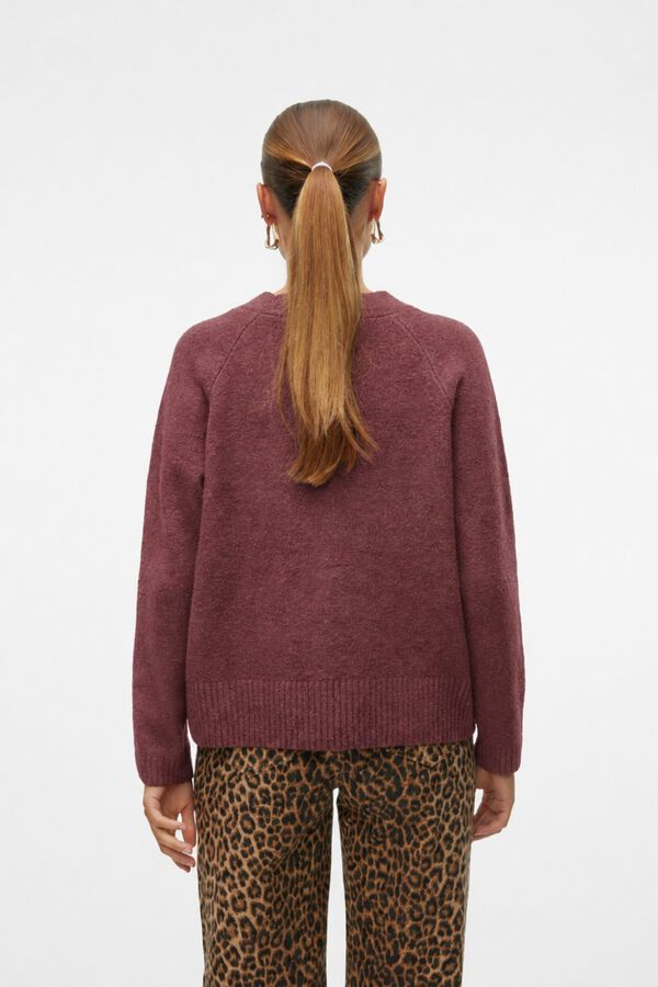 Vero Moda V-neck cardigan Maroon