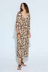 Slowlove Vestido estampado com pingentes Multicolorido