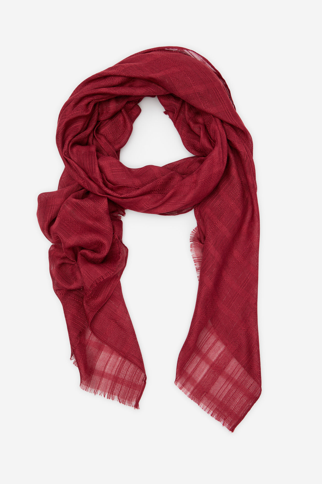 Cortefiel Lurex textured scarf