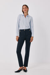 Cortefiel Pantal&oacute;n de mujer de punto roma Estampado beige