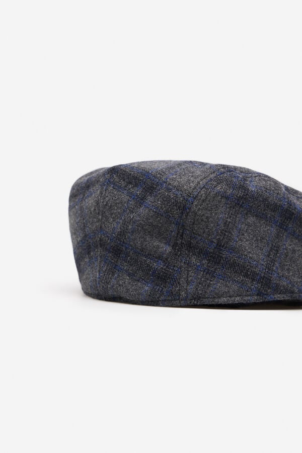 Cortefiel Classic fabric cap Dark grey