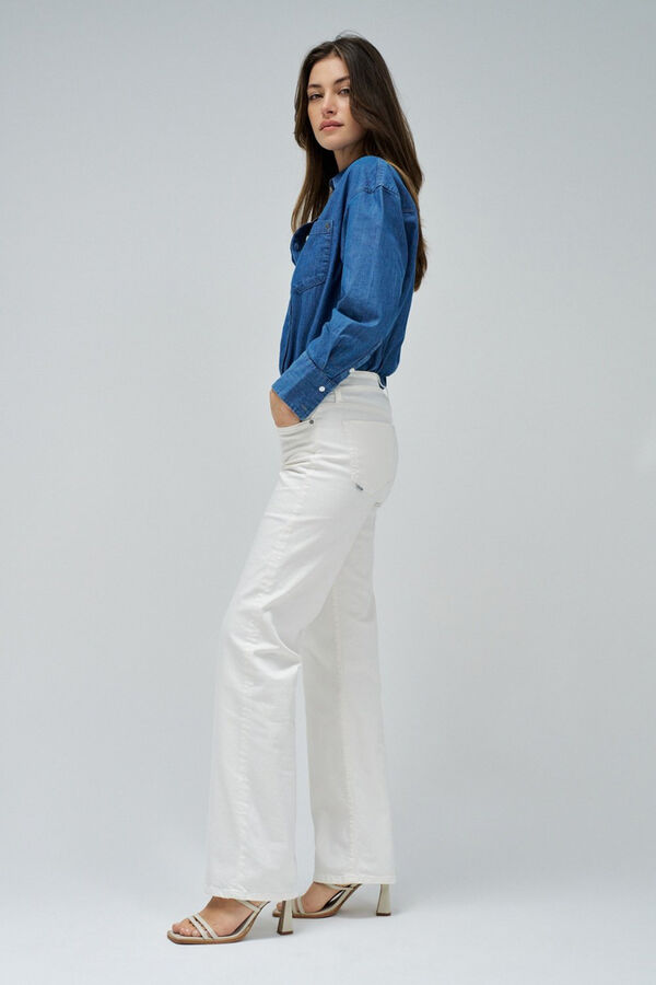 Salsa Jeans Calça jeans reta de cintura baixa Tostado