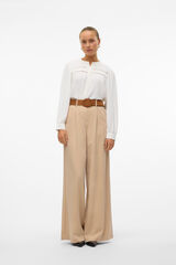 Vero Moda Camisa de manga comprida com aberturas  Branco