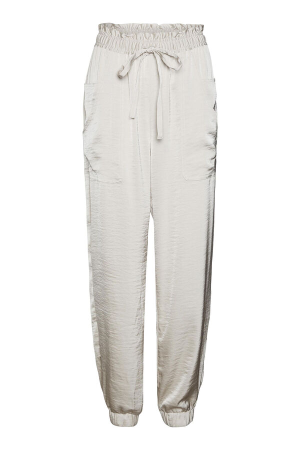 Vero Moda Calças skinny efeito acetinado Cinzento
