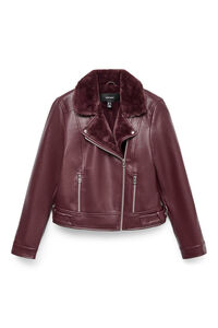 Vero Moda Blusão curta com efeito de couro