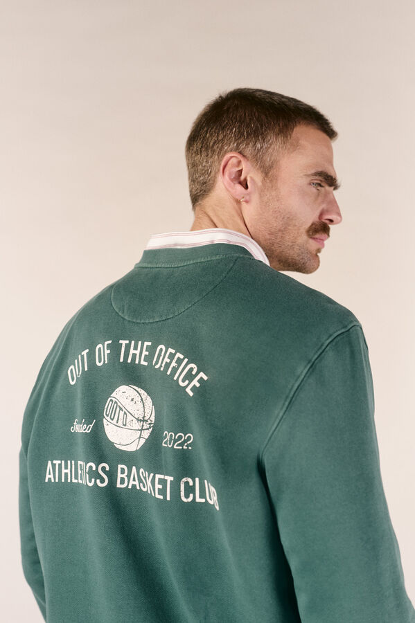 OOTO Sweatshirt gola redonda Verde