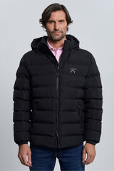 Valecuatro Casaco acolchoada preta com relevo Preto