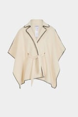 Morgan Capa com cinto Ecru