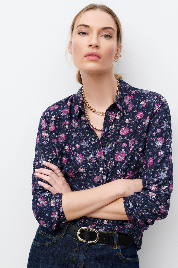 Caroll Camisa curta Cjessica Azul