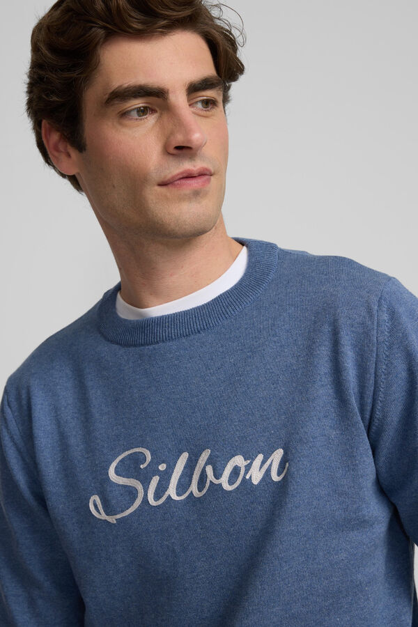 Silbon Camisola lisa Azul
