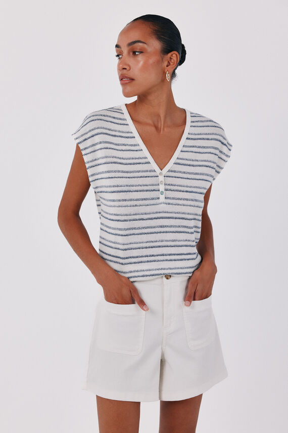 Camiseta estructura rayas