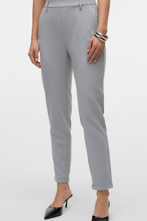 Vero Moda Calças compridas de vestir Cinzento