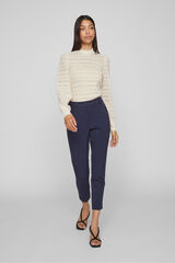 Vila Cal&ccedil;a de vestir capri em viscose Azul