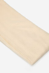 Cortefiel plain shiny scarf Beige