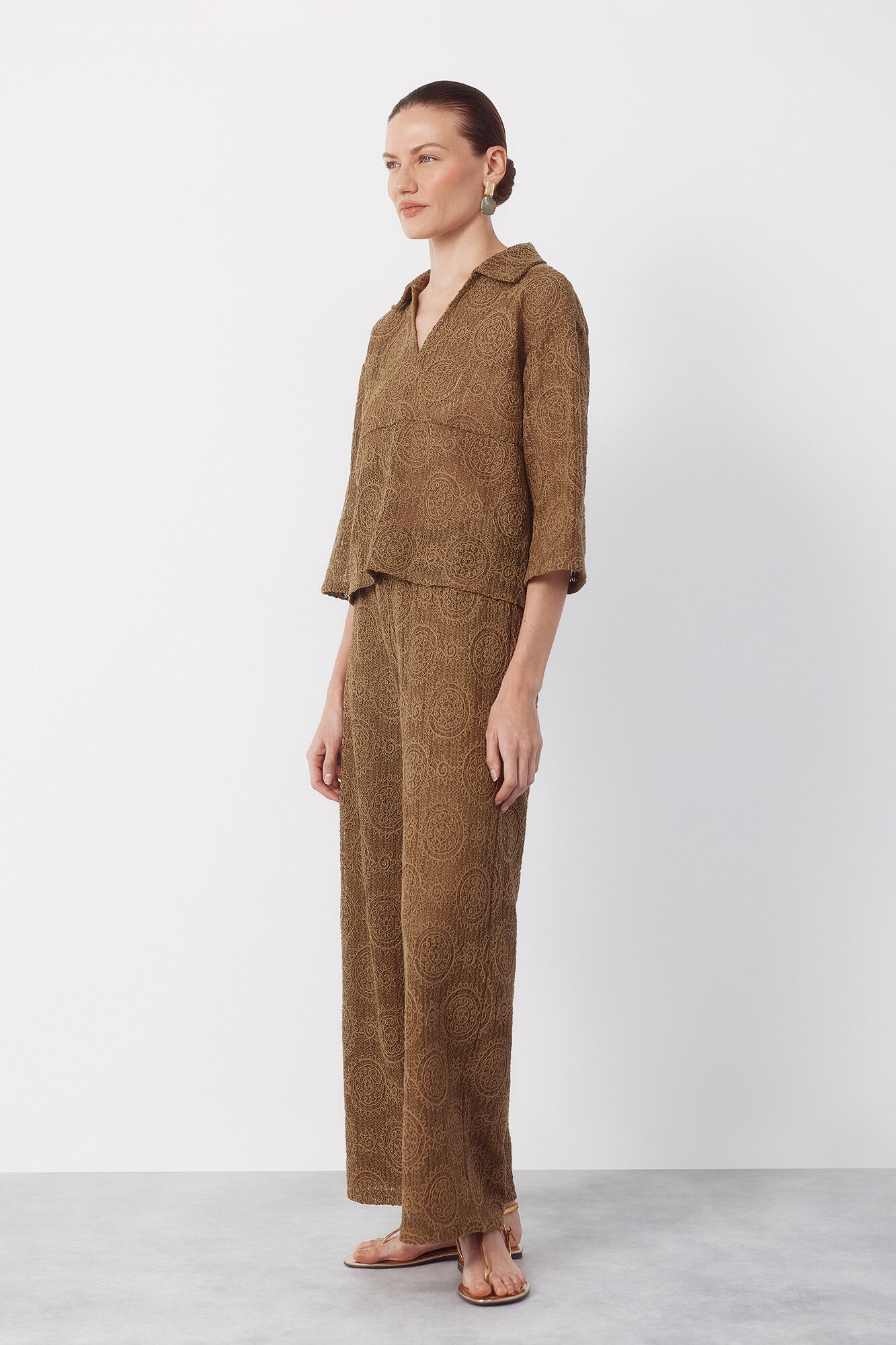 Cortefiel Pendientes piedra resina