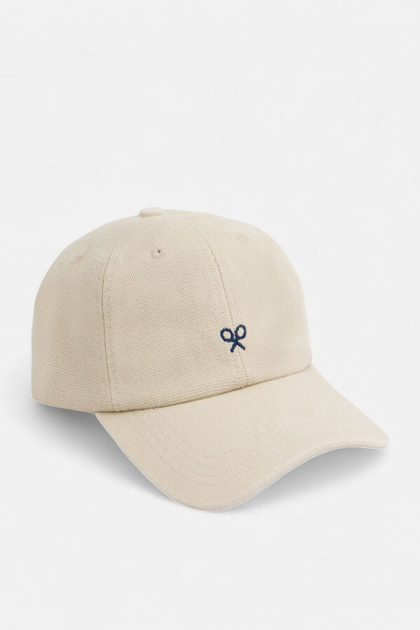 Silbon Gorra raquetas bordadas Beige