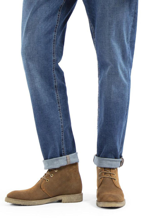 Panama Jack Botins de pele com forro de pele Castanho