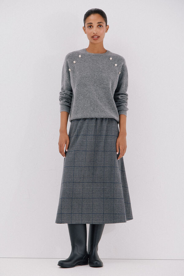 Cortefiel Jersey tacto suave Gris