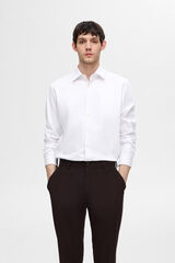 Selected Camisa social slim fit Branco