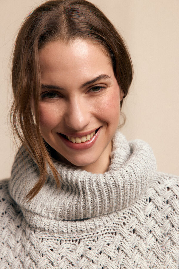 Slowlove Jersey punto cesta Cinzento