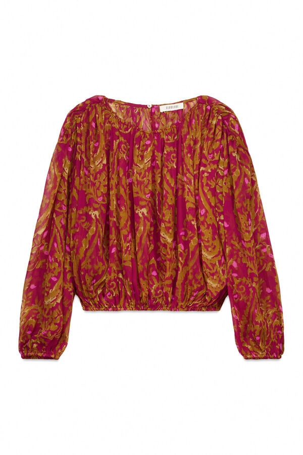 Slowlove Blusa estampada fluida Multicolor